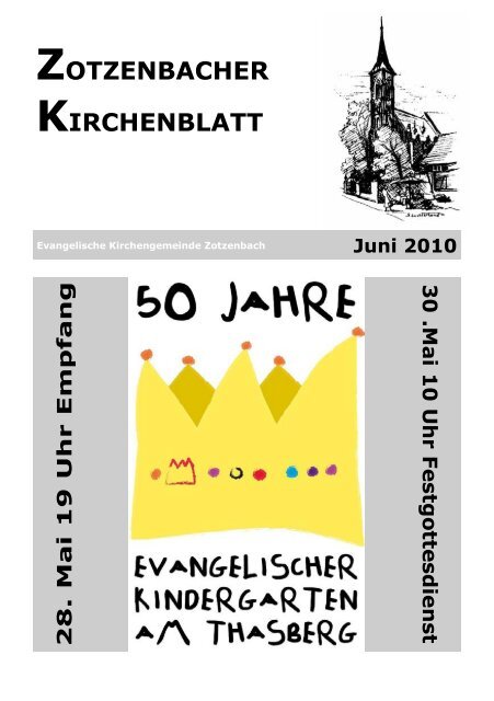 zotzenbacher kirchenblatt - Evangelische Kirchengemeinde ...