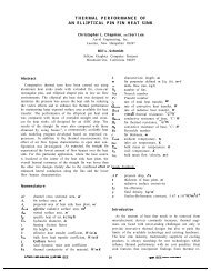 THERMAL PERFORMANCE OF AN ELLIPTICAL PIN FIN HEAT SINK