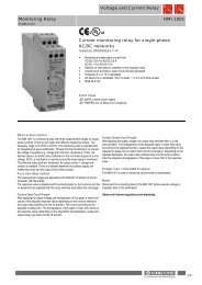 Voltage and Current Relay Monitoring Relay NMI 1001 ... - AMTEK