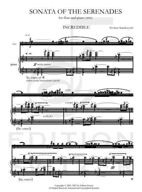 Finale 2005 - [Sonata of the Serenades (PIANO).MUS] - Edition Svitzer