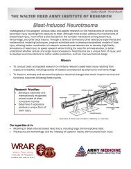 Blast-Induced Neurotrauma - Walter Reed Army Institute of Research