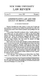 Administrative Law and the Legacy of Henry J ... - NYU Law Review