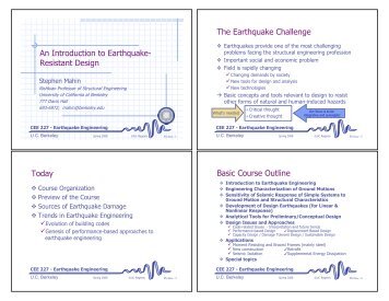 An Introduction to Earthquake- Resistant Design The Earthquake ...