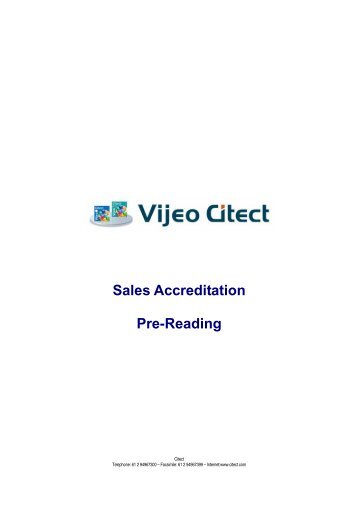 Download Vijeo Citect - Sales Accreditation - Schneider Electric