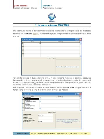 1. Le macro in Access 2000/2003 - lorenzi.info