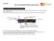 Kaon KTF-N620/KCF-N620 pikakÃ¤yttÃ¶ohje - Einari.fi