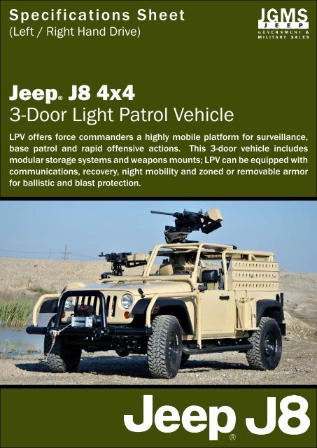 Jeep® J8 4x4 - Jeep J8