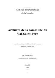 Archives de la commune du Val-Saint-PÃ¨re - Mnesys