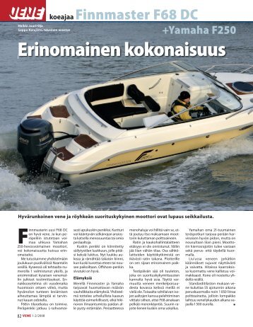 Vene 1-2/2008: "Erinomainen kokonaisuus" - FINNMASTER