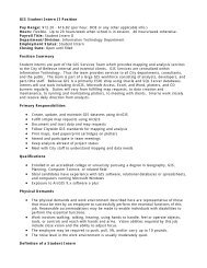 Job Title of Student Intern Position - City of Bellevue