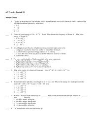 AP Practice Test ch 22