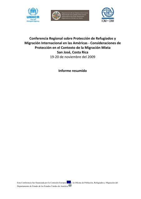 Conferencia Regional sobre ProtecciÃ³n de Refugiados y ... - Acnur