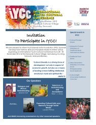 Invitation To Participate in IYCC! - Sarawak Development Institute