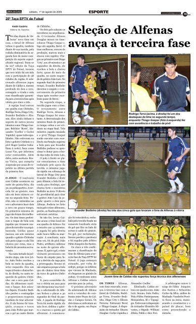 Futsal de primeira qualidade - Jornal dos Lagos