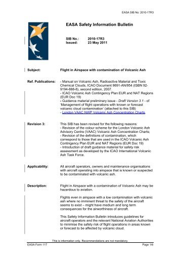 EASA Form 117 - SIB Template - DMU