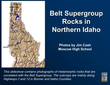 Belt Supergroup Rocks in Northern Idaho