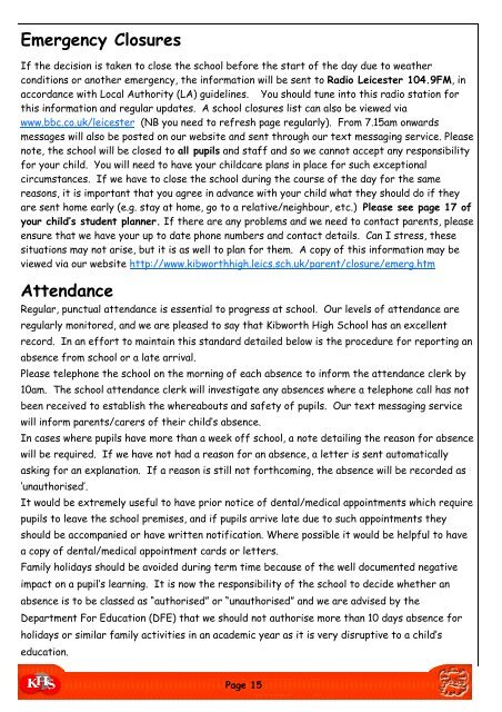 Newsletter October 2012.pub - Kibworth High School