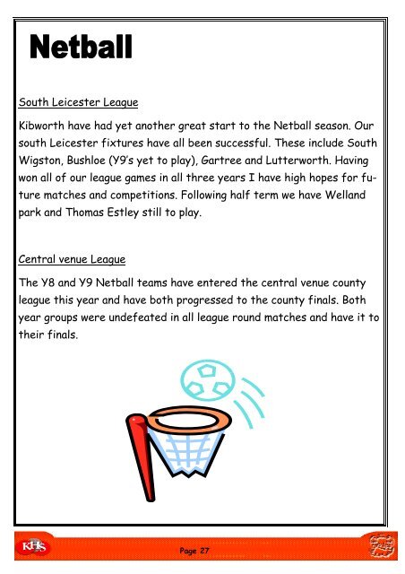 Newsletter October 2012.pub - Kibworth High School