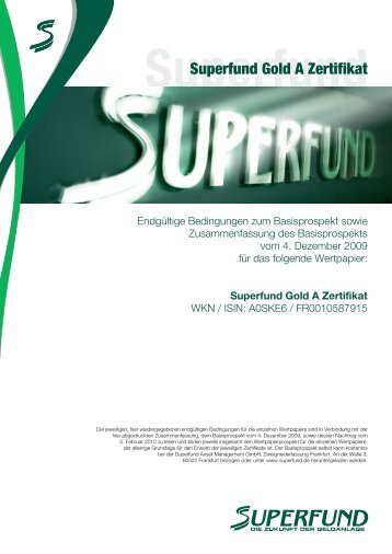 EXANE FINANCE - Superfund