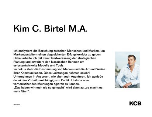 Kim Christopher BirtelStrategic Planning - KCBPLANNING