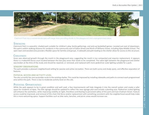 Parks, Recreation, Greenways, and Open Space ... - Town of Apex