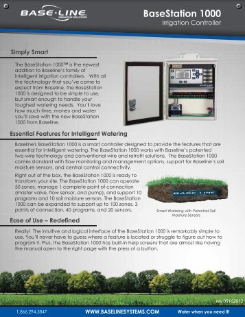 BaseStation 1000 Irrigation Controller Brochure - Baseline Systems