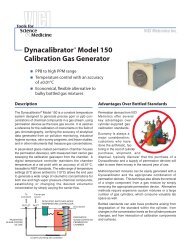 Dynacalibrator Model 150 Calibration Gas Generator - Valco ...