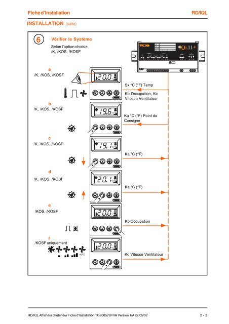 Notice d'installation et de montage (Français) - Trend