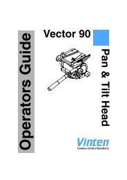 Vector 90 P an & Tilt Head - Vinten