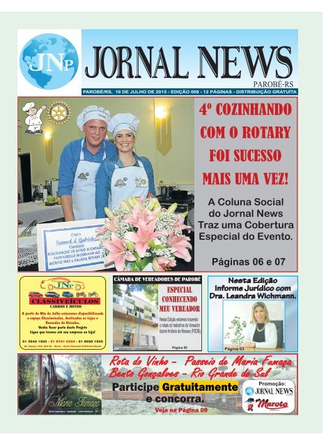 Jornal News Parobé - Edição 8 (10/07/2015)