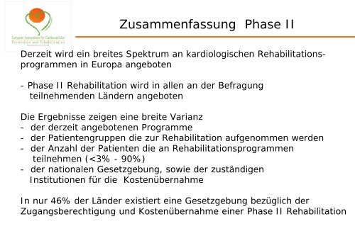 Wie einheitlich ist Rehabilitation in - Klinik Roderbirken