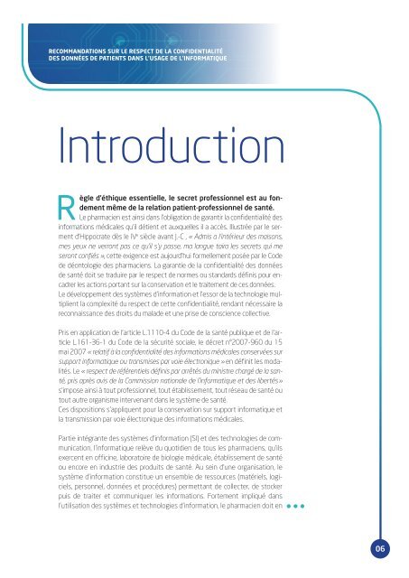 Guide ConfidentialitÃ© - Ordre National des Pharmaciens