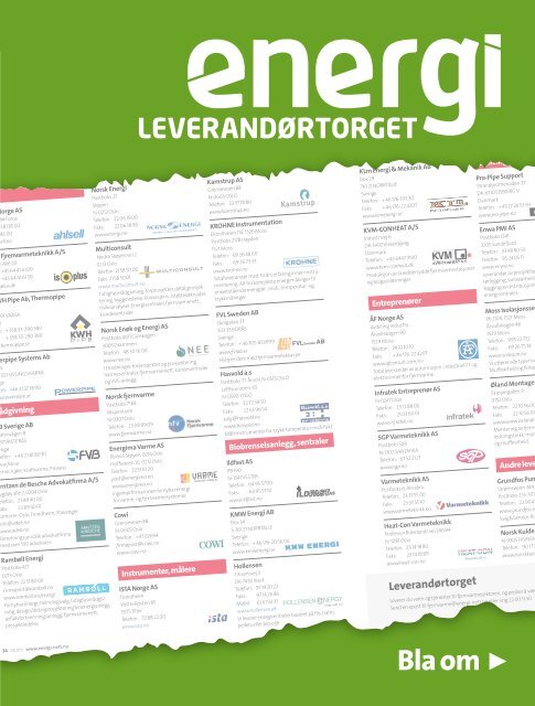 LEVERANDÃRTORGET Side 33â36 - Norsk Fjernvarme