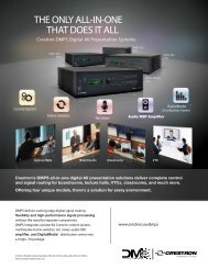 THE ONLY ALL-IN-ONE THAT DOES IT ALL - Crestron