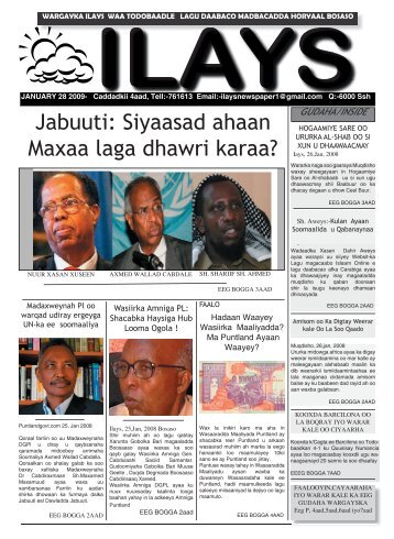 Jabuuti: Siyaasad ahaan Maxaa laga dhawri karaa? - SomaliTalk.com