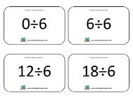 6 Times Table Division Flashcards with answers - Math Salamanders