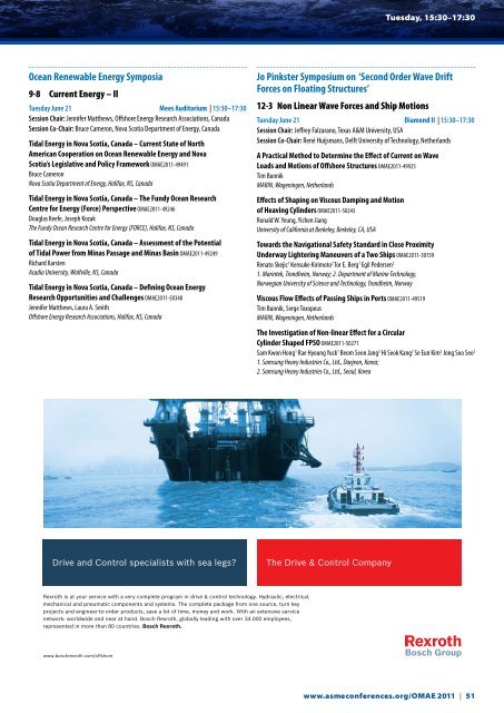 OCEAN, OFFSHORE and ARCTIC ENGINEERING - Kivi Niria