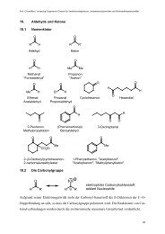 10. Aldehyde und Ketone 10.1 Nomenklatur R H O R R ... - Christoffers