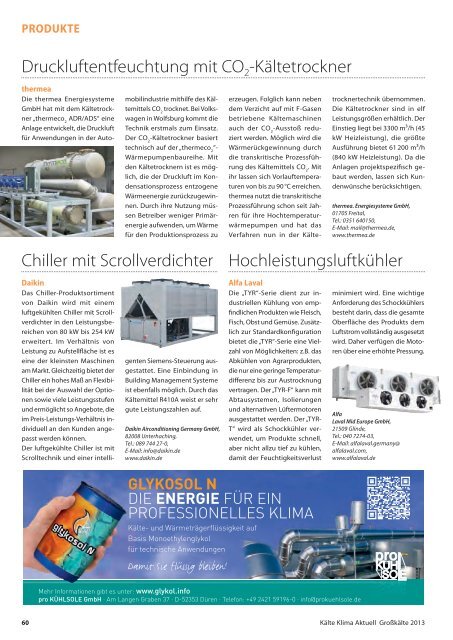 finden Sie die Sonderausgabe GroÃkÃ¤ltetechnik 2013 - KÃ¤lte Klima ...