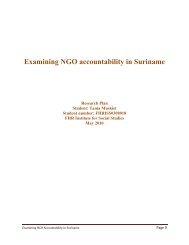 Examining NGO accountability in Suriname - FHR Lim A Po Institute ...