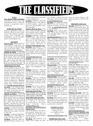 Classified Ads - The San Pedro Sun