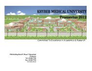 Prospectus KMU - Khyber Medical University