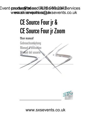 CE Source Four jr & CE Source Four jr Zoom - SXS Events