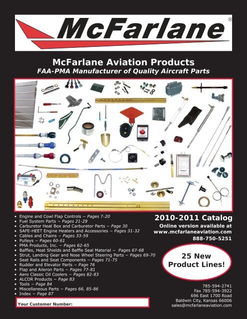 New - McFarlane Aviation Products