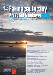 PokaÅ¼ caÅy numer - FPN - Farmaceutyczny PrzeglÄd Naukowy