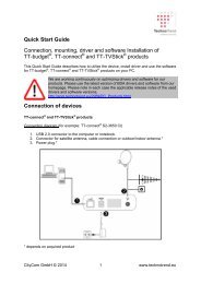 Quick Start Guide Connection, mounting, driver and software ...