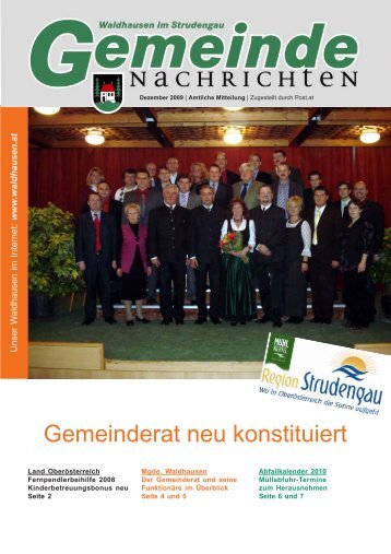 Gemeinde-Nachricht 12-09.pmd - Marktgemeinde Waldhausen im ...