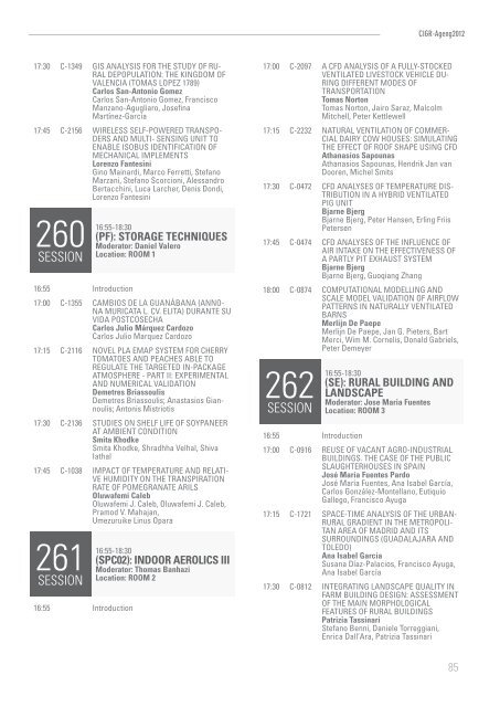 Cigrageng2012 Final Programme - International Conference of ...