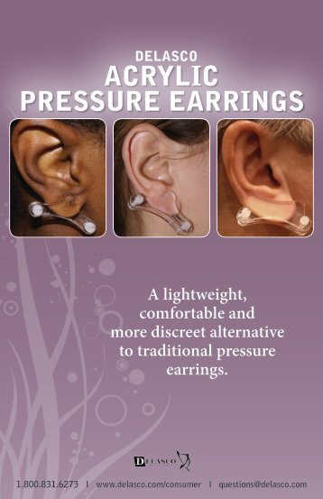 ACRYLIC PRESSURE EARRINGS - Delasco