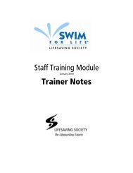 Trainer Notes - Lifesaving Society